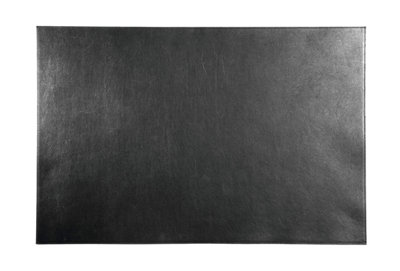 Durable Genuine Leather Non-Slip Desk Mat PC Keyboard Pad - 65x45 cm - Black