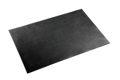 Durable Genuine Leather Non-Slip Desk Mat PC Keyboard Pad - 65x45 cm - Black