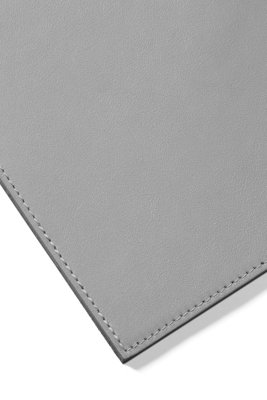 Durable Genuine Leather Non-Slip Desk Mat PC Keyboard Pad - 65x45 cm - Grey