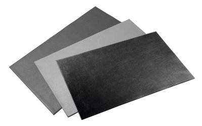 Durable Genuine Leather Non-Slip Desk Mat PC Keyboard Pad - 65x45 cm - Grey