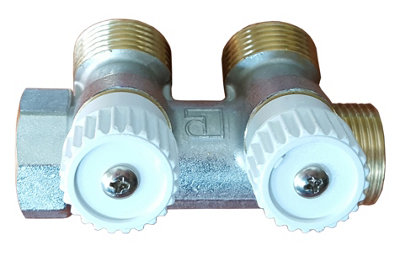 Durable High Quality Brass 2 Sections 3/4" Water Manifold Distributor Luxor
