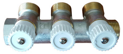 Durable High Quality Brass 3 Sections 3/4" Water Manifold Distributor Luxor