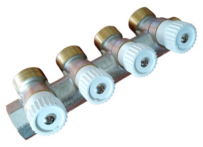 Durable High Quality Brass 4 Sections 3/4" Water Manifold Distributor Luxor