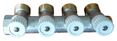 Durable High Quality Brass 4 Sections 3/4" Water Manifold Distributor Luxor