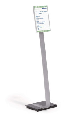 Durable Info Sign A4 Floor Standing Information Stand 1.18m in Height ...