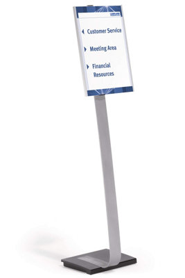 Durable INFO SIGN Aluminium Display Panel Info Floor Stand A3 - 1.25m ...