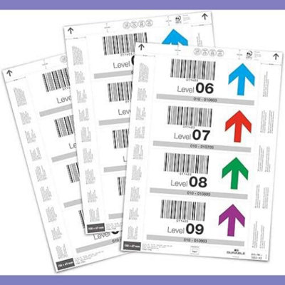 DURABLE INSERT LABELS 150 X 67 MM FOR TICKET HOLDERS, 80 LABELS ON A4 ...