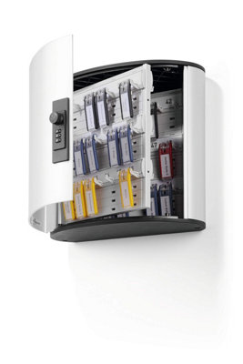 Durable Key Box 54 Combination Lock Key Cabinet in Silver
