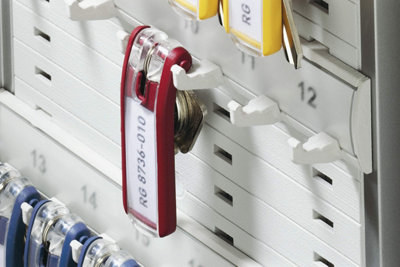 Durable Key Clips Organisational Label Hooks - 6 Pack - Assorted