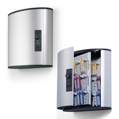 Durable Key Safe Box 36 - Wall Mounted Key Holder Cabinet with ...
