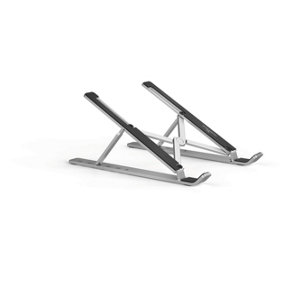 Durable Laptop Stand Rise, Ergonomic & Foldable Laptop Stand, Silver