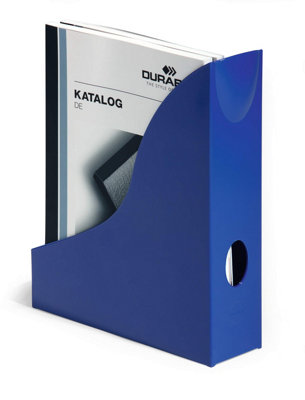 Durable Magazine Rack Document Holder Desk File Organiser - A4 Blue