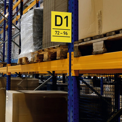 Durable Magnetic Aisle Sign A4 Portrait - Warehouse Signage - 10 Pack