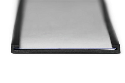 Durable Magnetic C Channel Ticket Lable Holders - 5 Pack - 200 x 20mm - Black