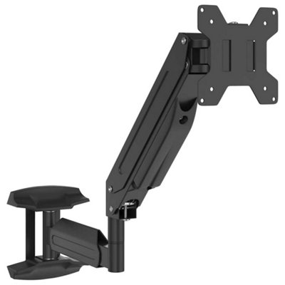 Durable Monitor Wall Mount for Max 27 Inch Screen Gas Spring 10 kg