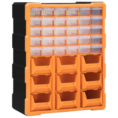 Durable Multi-drawer Organiser with 39 Drawers 38x16x47 cm
