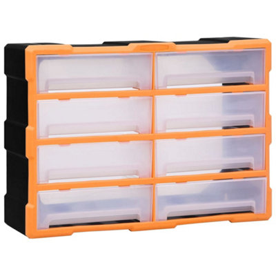 Durable Multi-drawer Organiser with 8 Big Drawers 52x16x37 cm