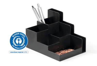 Durable OPTIMO Desk Stationery Organiser Tray Pen Pencil Tidy Storage - Grey