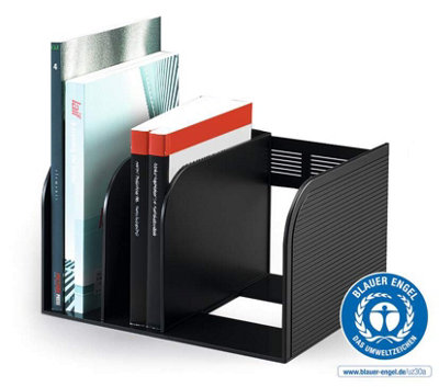 Durable OPTIMO Magazine Book Stand Desk File Holder Book Organiser - Grey