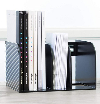Durable OPTIMO Magazine Book Stand Desk File Holder Book Organiser - Grey