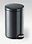 Durable Pedal Bin Metal Round 12 Litre in Charcoal