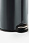 Durable Pedal Bin Metal Round 12 Litre in Charcoal