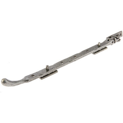 Durable Pewter Bulb End Casement Stays 315x15x6mm for Enhanced Window Security - Window Peg Bar