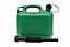 Durable Plastic Jerry Fuel Oil PETROL Can Container & Funnel - GREEN