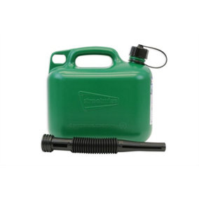 Durable Plastic Jerry Fuel Oil PETROL Can Container & Funnel - GREEN
