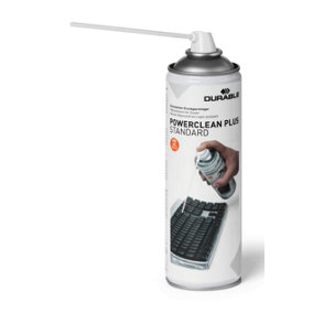 Durable POWERCLEAN PLUS Compressed Air Duster Keyboard PC Cleaner Can - 400ml