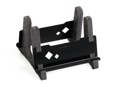 Durable Recycled Felt Vertical Laptop Stand Dock - Space Saving 3-in-1 Holder