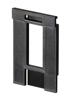 Durable Recycled Plastic Letter Tray Risers Spacers - Black