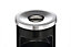 Durable Round Metal Waste Bin with Fire Extinguishing Ashtray - 17L - Black