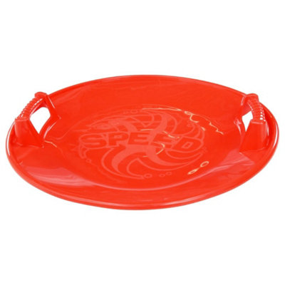 Durable Round Sledge Red 66.5 cm PP