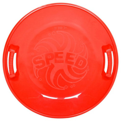 Durable Round Sledge Red 66.5 cm PP