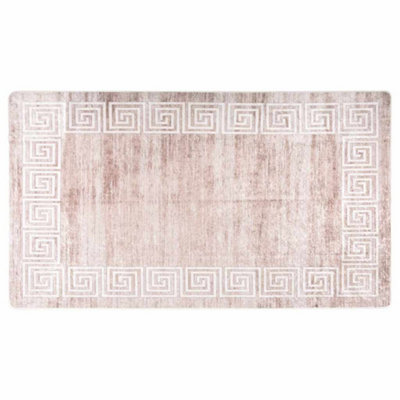 Durable Rug Washable 190x300 cm Beige Anti Slip