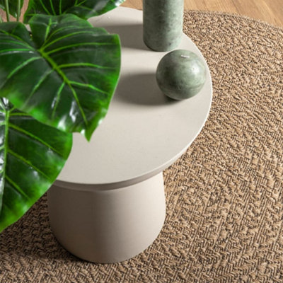 Durable Rug ZIZUR 90 cm Jute Look Indoor and Outdoor