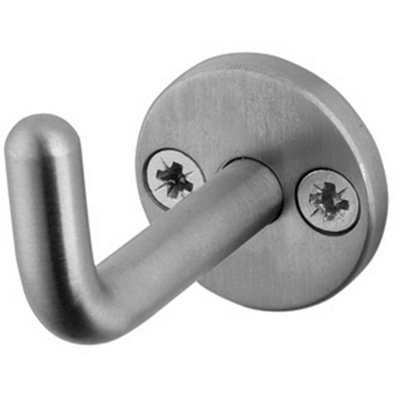 Durable Satin Stainless Steel Robe Hook - 48mm - Wall Mounted Clothing Hook