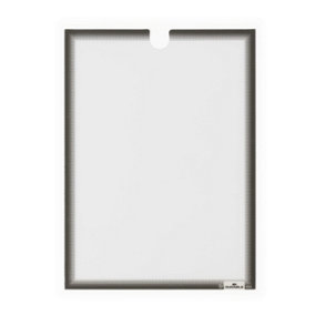 Durable Self Adhesive Easy-Insertion Info Pocket Signage - 5 Pack - A4 Grey