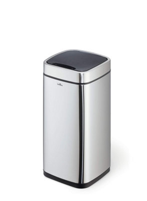 Durable Smart Gesture Motion Sensor Kitchen Bin - Stainless Steel - 21L Silver