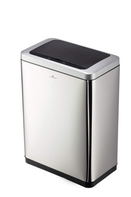 Durable Smart Gesture Motion Sensor Kitchen Bin - Stainless Steel - 2X 20L