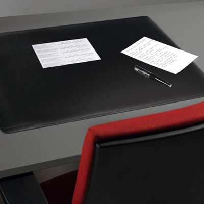 Durable Smooth Non-Slip Desk Mat Laptop PC Keyboard Mouse Pad - 53x40 cm - Black