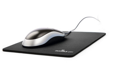 Durable Smooth Non-Slip Foam Precision Mouse Pad - 26 x 22 cm - Charcoal Black