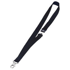Durable Soft Neck Lanyards with Clip and Safety Release - 10 Pack - Black