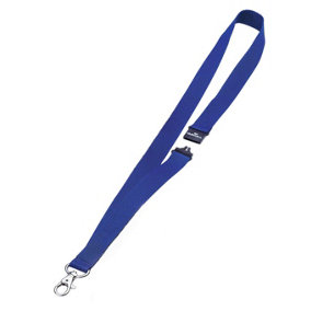 Durable Soft Neck Lanyards with Clip and Safety Release - 10 Pack - Blue