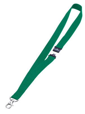 Durable Soft Neck Lanyards with Clip and Safety Release - 10 Pack - Green