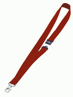 Durable Soft Neck Lanyards with Clip and Safety Release - 10 Pack - Red