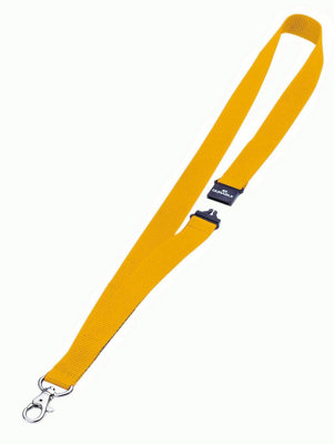 Durable Soft Neck Lanyards with Clip & Safety Release - 10 Pack - Yellow
