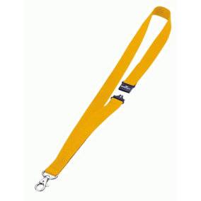 Durable Soft Neck Lanyards with Clip & Safety Release - 10 Pack - Yellow