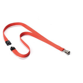 Durable Soft Premium Neck Lanyards with Clip and Safety Release- 10 Pack - Coral